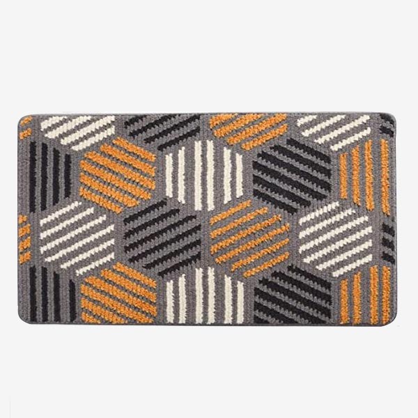 Grey Non-Slip Machine Washable Soft Doormat For Front Door Entry, Outdoor Dirt Trapper Mat