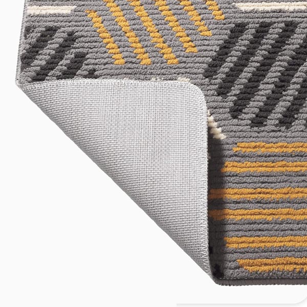 Grey Non-Slip Machine Washable Soft Doormat For Front Door Entry, Outdoor Dirt Trapper Mat